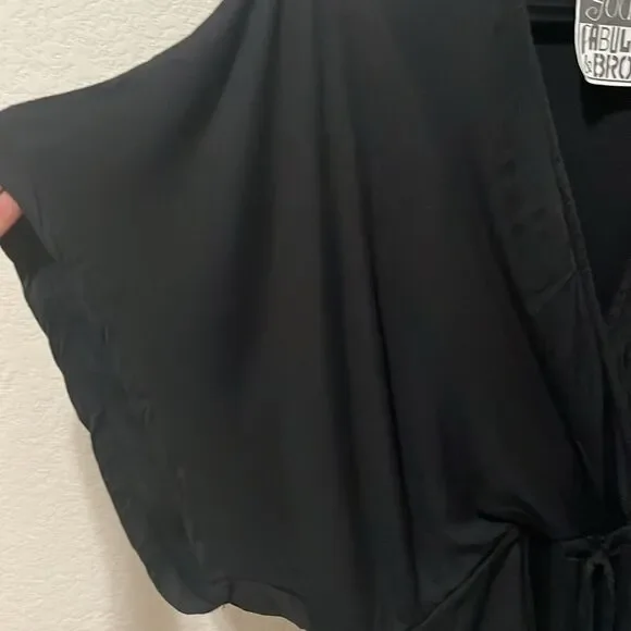 YOUNG FABULOUS & BROKE Classic Black Romper, Size XS - Picture 6 of 10